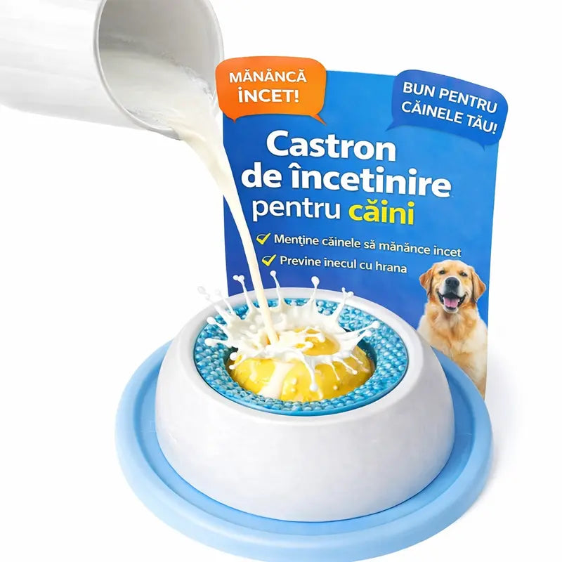 Bol de lins & hrănire lentă Homzen – pentru câini și pisici