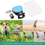 Colector Portabil Excremente Câini HomZen – Lopățică Pliabilă cu Cleste, Pungi Incluse (30 buc), pentru Câini Mici, Medii și Mari