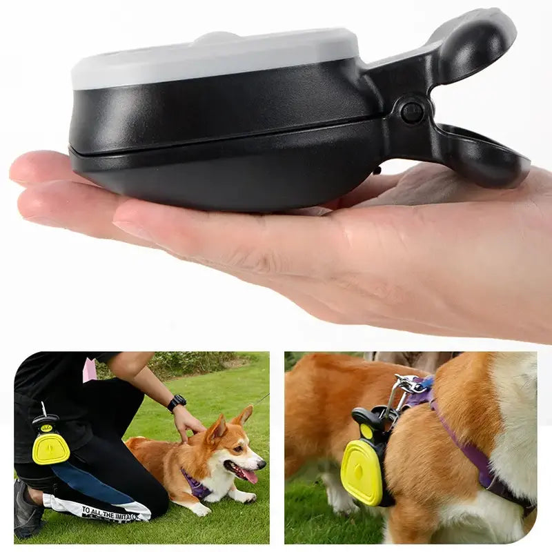 Colector Portabil Excremente Câini HomZen – Lopățică Pliabilă cu Cleste, Pungi Incluse (30 buc), pentru Câini Mici, Medii și Mari