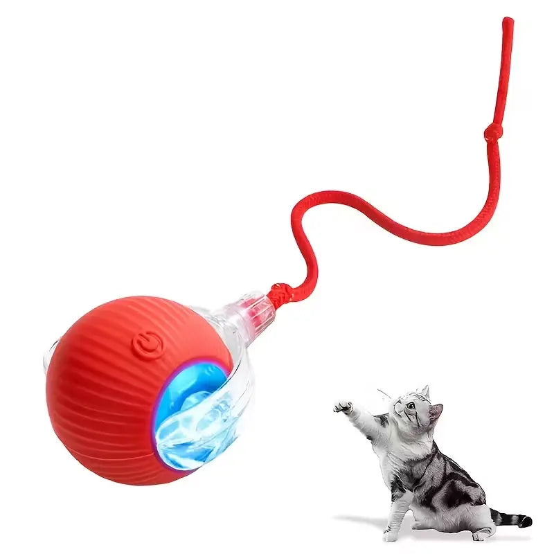 Minge Interactiva Automata pentru Pisici si Caini cu Snur – 1 + 1 GRATIS