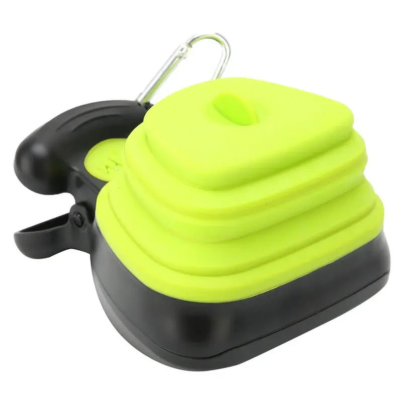 Colector Portabil Excremente Câini HomZen – Lopățică Pliabilă cu Cleste, Pungi Incluse (30 buc), pentru Câini Mici, Medii și Mari